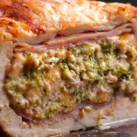 Broccoli Ham & Cheddar Chicken Roll