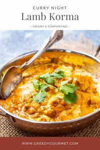 Learn how to make this irresistible creamy and mild lamb korma curry in this recipe. Make this classic British Indian recipe at home today. | how to make lamb korma | keto lamb korma | Lamb curry | #lamb #indianfakeaway