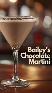 The Bailey’s Chocolate Martini has a smooth, rich flavor that combines the creaminess of Bailey’s with the bold taste of vodka. The chocolate swirls around, making each sip a heavenly experience. It’s a bit sweet, a little strong, and completely delicious. #BaileysChocolateMartini via @mybartender