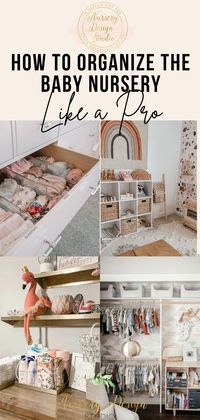 how to organize the baby nursery