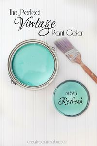 The Perfect Vintage Paint Color - CREATIVE CAIN CABIN