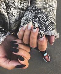 Black manicure