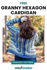 Today, I want to walk you through how to crochet your own granny hexagon cardigan. I’ve played around with the design, adding a few of my own tweaks to improve the fit, and now I’m excited to share this made-to-measure pattern with you.