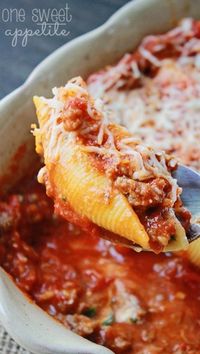 LASAGNA STUFFED SHELLS