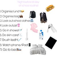 This is a great routine for a relaxing night beforethe first day back at school!