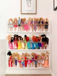 Barbie Organization - DIY Anthropologie-Inspired Wall Racks for Less!