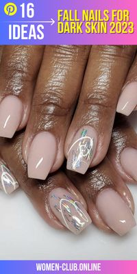 Fall Nails Dark Skin 2023 16 Ideas: Embrace the Season with Stunning Nail Designs - women-club.online