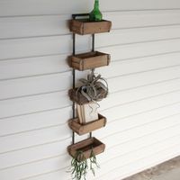 Brick Mold Wall Rack - Iron Accents