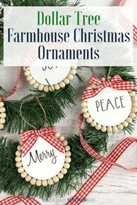 Dollar Tree Farmhouse Christmas Ornaments Dollar Tree Farmhouse Christmas Ornaments