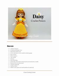 daisy girl doll crochet pattern