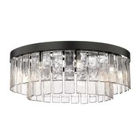 Golden Lighting 1768-9SF BLK-HWG Ciara 9 Light 27" Wide | Build.com