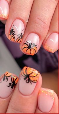 Capture the essence of autumn with our charming Fall Pumpkin Nails, designed to bring a touch of harvest beauty to your manicure. Embrace the season with adorable pumpkin designs and rich autumnal colors, expressing your love for all things fall. Choose from chic nail art styles or classic pumpkin orange shades in our Fall Pumpkin Nails collection to achieve a cozy and on-trend look that mirrors a hayride through the pumpkin patch.