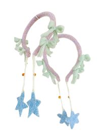 Introducing our unique plush star headband, a chic accessory that effortlessly combines fashion and function. Made from soft, high-quality materials, this headband features an adorable star pattern that adds a touch of whimsy and style to any outfit. Perfect for daily wear, it enhances your everyday look with a playful yet sophisticated touch. Whether you're dressing up for a concert, music festival, or just adding a fun element to your casual ensemble, this headband is your go-to accessory. Som