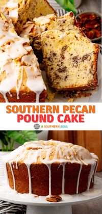 Southern Pecan Pound Cake