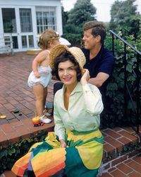 The Kennedys on Instagram: “Jack and Jackie Kennedy with their daughter, Caroline. | Hyannis Port - 1959.”