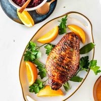 Looking for an easy holiday main course perfect for a small group? You will love this Ninja Foodi Grill Turkey Breast. With just a handful of ingredients and minimal hands-on time, you have a boneless turkey breast that is crispy on the outside and juicy on the inside.