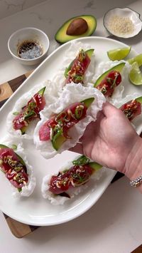 Tuna Crispy Rice Paper Chips. - Recipes by Victoria