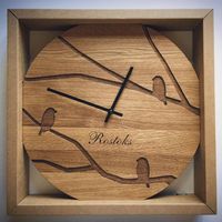 Modern Wall Clock / Custom Wedding or Anniversary Clock /