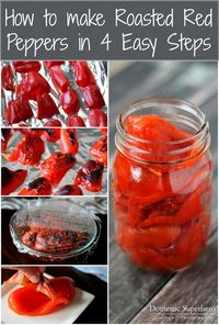 How to make Roasted Red Peppers in 4 Easy Steps