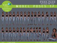 The Sims Resource - Model poses 17 Posepack and CAS