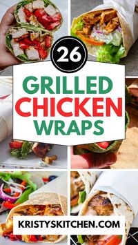 Grilled chicken wraps are a quick, tasty way to switch up your meals. I’ve rounded up 26 grilled chicken wraps recipes that are easy, healthy, and full of flavor. 

#GrilledChickenWrapRecipes #ChickenWrap #HealthyWraps #QuickRecipes #EasyLunch #grilledchickenrecipes #chickenfoodrecipes #chickenwraprecipes