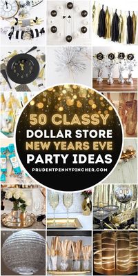 Throw an elegant and classy New Years Eve party on a budget with these Dollar Tree New Years Eve party ideas. From DIY New Years Eve centerpieces to DIY New Years Eve garlands, there are plenty of DIY New Years Eve decorations to choose from.