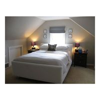 small bedrooms with low slanted ceilings | Sloped ceiling bedroom layout found on Polyvore