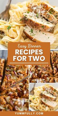 Looking for the best Dinner Ideas for Two? Each of these recipes is made with a couple’s enjoyment in mind.