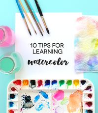 10 Tips for Learning Watercolor - Lines Across