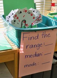 good math center idea - love