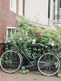 One of the most beautiful places in Europe - Amsterdam. Charming little canals, modern coffee shops and cafes, dutch flower style, boats. Must see and inspire for more travel ideas. What to do in Amsterdam? Just wander the little streets! | Yana Schicht | Signature print from analog film photography