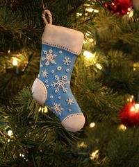 Stocking Christmas Ornaments - Made from Sculpey Clay