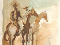 Vintage Abstract Cowboy Artwork Digital Download - Single Image - Cowboy Art Painting by Cyprián Majerník "Study of the Watch" (1930-1939) INSTANT DOWNLOAD 1 PDF document that includes a link to the JPG files printable in the following sizes : - 5x5 ratio file for printing 5"x5", 7"x7" - 4x5 ratio file for printing 4"x5", 8"x10", 16"x20", 24"x30" inches (up to 61x76 cm). - 2x3 ratio file for printing 4"x6", 6"x9", 8"x12", 10"x15", 12"x18", 16"x24", 20"x30", 24"x36" inches (up to 60x90 cm). - An