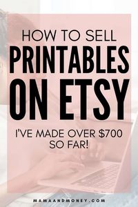 Looking for a way to make extra money without all the hassle? Check out this post where I teach you exactly how to make extra money by selling printables on Etsy! #makeextramoney #makemoneyonline #onlinebusinessideas #etsy #sidehustleideas #makemoneyfromhome