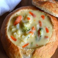 Fresh broccoli, cauliflower and carrots from the garden or farmers market makes this soup extra special. This broccoli and cauliflower soup recipe is extremely quick and easy to make in under 30 minutes.