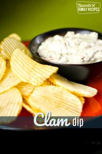 This Clam Dip is so simple, I debated whether or not to post it. But people always want the recipe and it's so good that it had to be shared. #clam #clamdip #dip #chipsanddip #clamdiprecipe #diprecipe #clamrecipe #FavoriteFamilyRecipes #favfamilyrecipes #FavoriteRecipes #FamilyRecipes #recipes #recipe #food #cooking #HomeMade #RecipeIdeas via @favfamilyrecipz