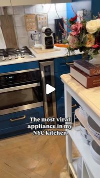 Michelle Trinh 🤍 ChezVuDecor on Instagram: "My viral 7-bottle wine fridge is all I need for one person who loves their white wine and champagne.

It’s linked in my Amazon storefront! #wine #smallkitchen #newyorkapartment"