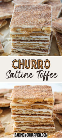 Churro Saltine Toffee | Baking You Happier