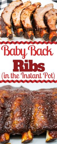 Instant Pot Baby Back Ribs bring all the smoky BBQ flavor without having to stand in front of the grill. It's easy to make tender rack of pork ribs by using the Instant Pot. They're practically fall off the bone ribs, straight from the Instant Pot. |Extra Meaty Ribs in Instant Pot | Thick Ribs in Instant Pot | Smoky Ribs in Instant Pot | Perfect Pork Ribs | Perfect Ribs without Gril #InstantPot #BabyBackRibs #PorkRibs #InstantPotRibs