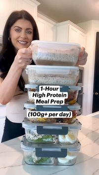 These high protein meals are perfect for your healthy meal prep routine.  You can whip up this entire menu in about an hour. Healthy recipes. Gluten free recipes. Meal prep recipes for the week! #mealprep #easydinnerrecipes #healthy #breakfast