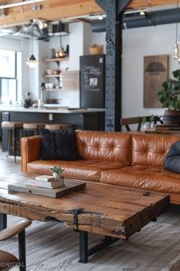 29 Industrial Living Room Ideas for a Contemporary and Cool Home 13 #Style #Raw #HomeIdeas #the #Outdoor #Industrial #Decor #Appeal #HomeDecorating #Kitchens #Exploring #of