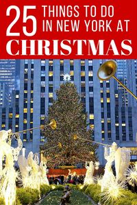 Festive things to do in New York City at Christmas Time. If you travel to New York in December, here is a holiday guide for everything Christmas in NYC. It's the most wonderful time of the year in this city, so plan a trip to enjoy all the season has to offer!