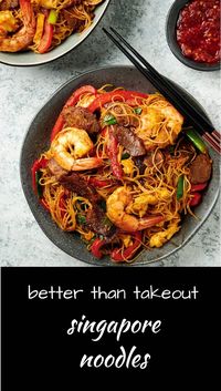 singapore noodles - glebe kitchen