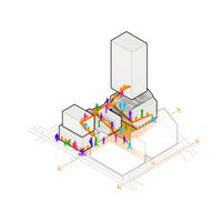 CIVIC architects - Woningblok Kavel N Sloterdijk - Amsterdam - Iso diagram