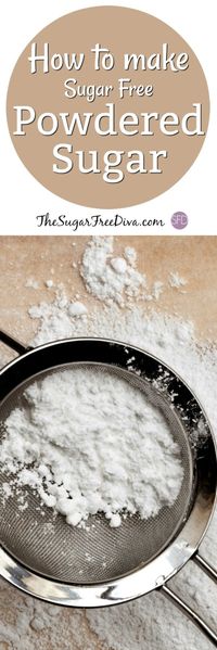 This is How to Make Sugar Free Powdered Sugar easily