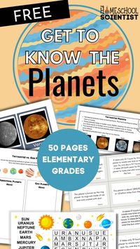 Solar system hands-on activities and lessons for elementary grades.