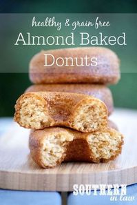 With just four ingredients, these Healthy Almond Baked Donuts could not be easier! They are also low fat (with no added butter or oil!), gluten free, clean eating friendly, refined sugar free, paleo, grain free, low carb and absolutely delicious!