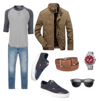 "Boyfriend style" by baileygoree on Polyvore featuring Levi's, August Steiner, Tommy Hilfiger, ZeroUV, Hollister Co., LE3NO, men's fashion and menswear