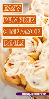 Ready in 30 minutes, crescent rolls are the ultimate cheat for these easy no-knead pumpkin cinnamon rolls. They're packed with fall flavors like pumpkin spice, brown sugar, and cinnamon. With a luscious cream cheese frosting, what's not to love?