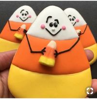 Candy corn cookie